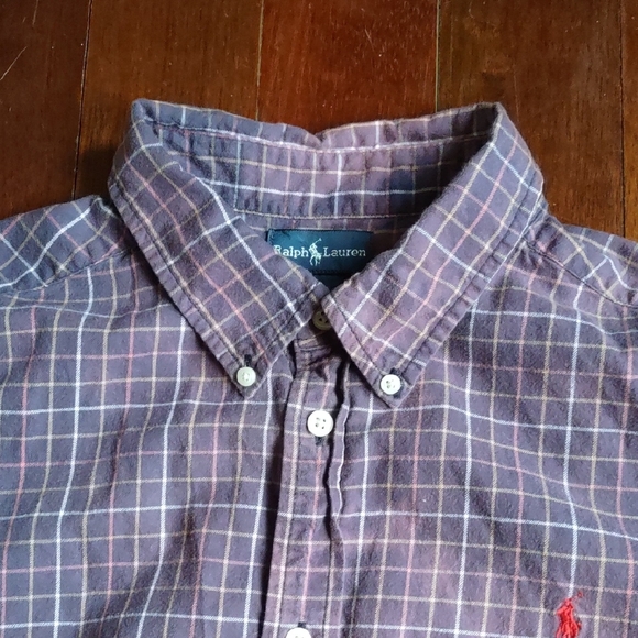 Ralph Lauren Purple Checkered Casual Shirt - Picture 8 of 10